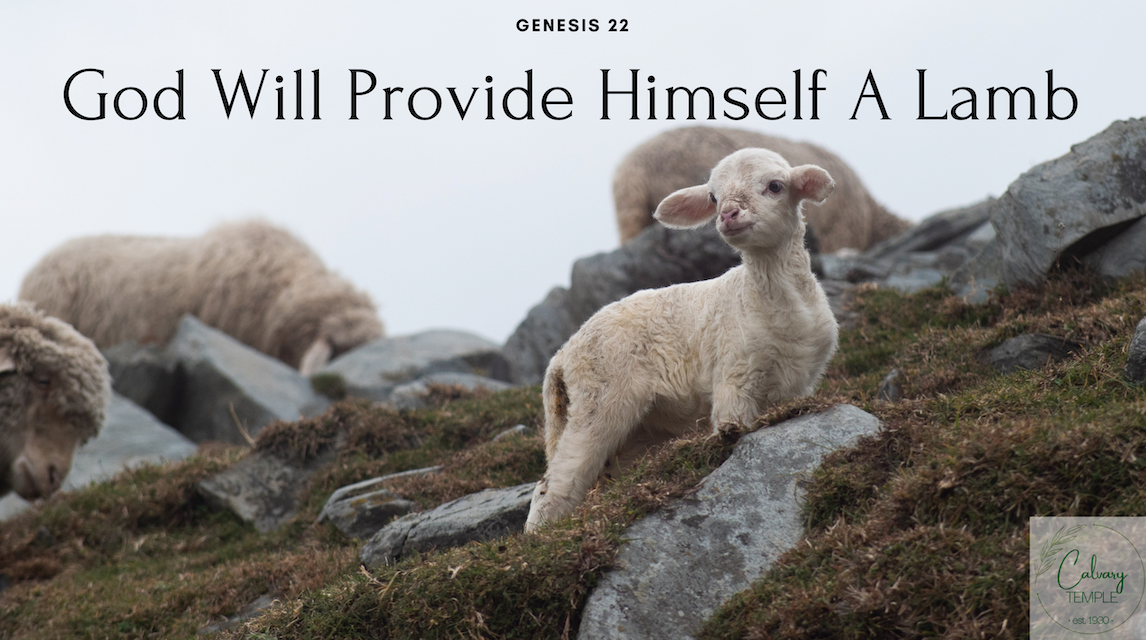 God Will Provide Himself a Lamb — CALVARY TEMPLE OF CAMPBELL