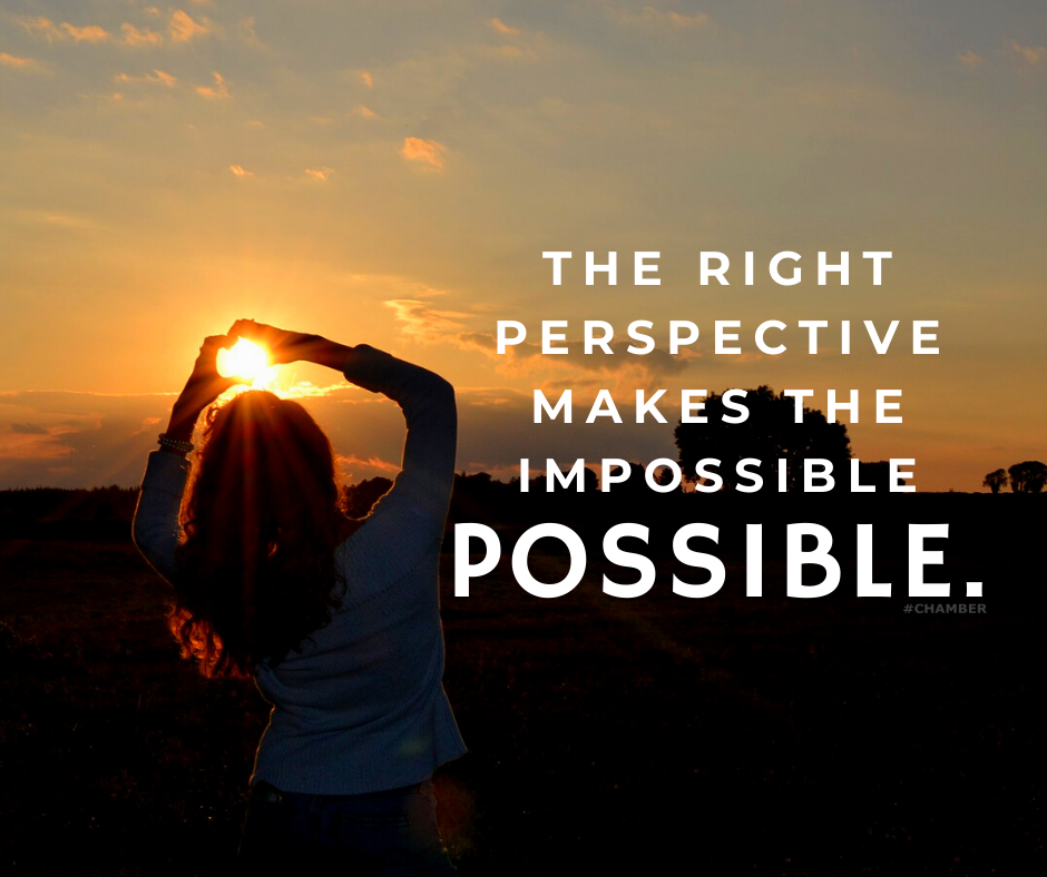 The right perspective makes the impossible possible. Stay positive. |  Staying positive, Positivity, Perspective