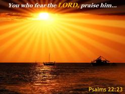 Psalms 22 23 You Who Fear The LORD Powerpoint Church Sermon | Presentation  PowerPoint Images | Example of PPT Presentation | PPT Slide Layouts