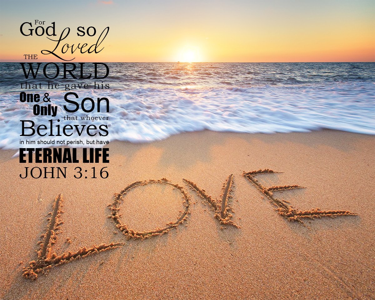 John 3:16 For God so Loved the World - Bible Verses To Go
