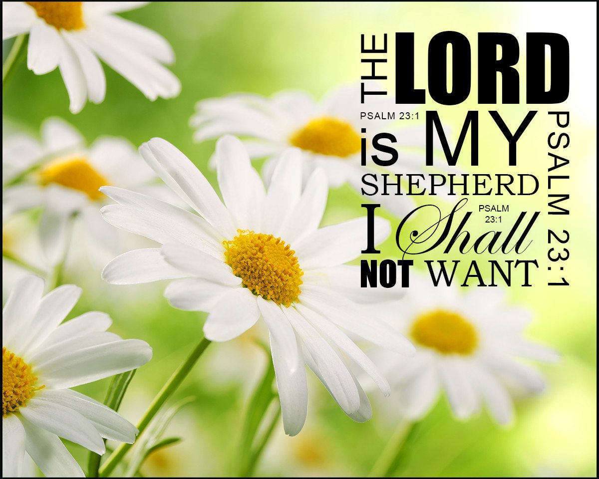 Psalm 23:1 The Lord is My Shepherd - Free Bible Verse Art Downloads - Bible  Verses To Go