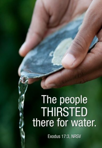 The image depicts a hand holding a wet, possibly shiny, object, possibly a coin or a similar object, with water droplets streaming from it, symbolizing the provision of water.
AI-generated content may be incorrect.