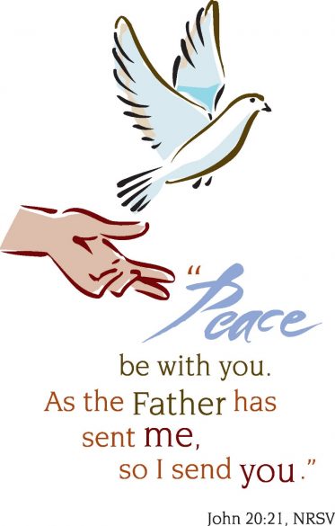 Peace be with you. As the Father has sent me, so I send you.
AI-generated content may be incorrect.