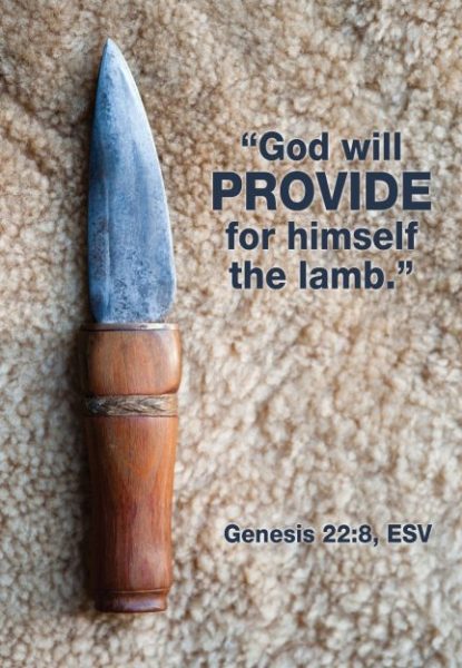 God will provide for himself the lamb.

AI-generated content may be incorrect.
