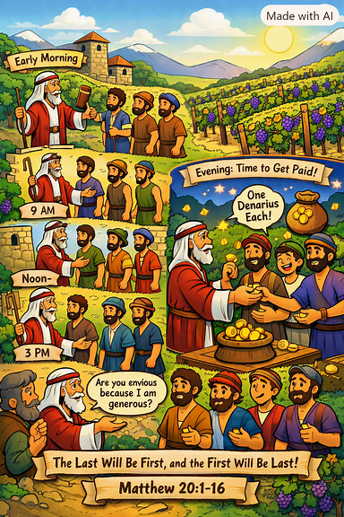 Parable vineyard workers