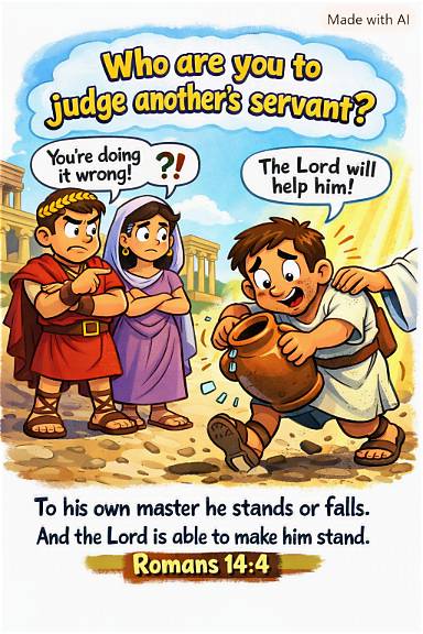 Romans 14 cartoon