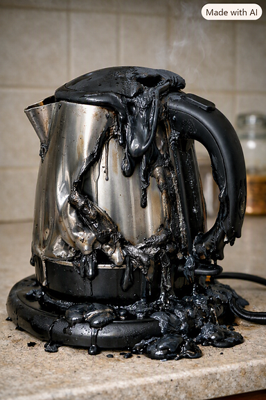 Melted electric kettle